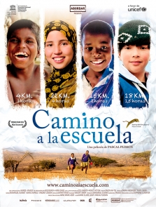 Cartel Camino a la escuela