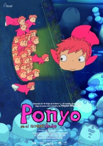 Cartel Ponyo en el acantilado