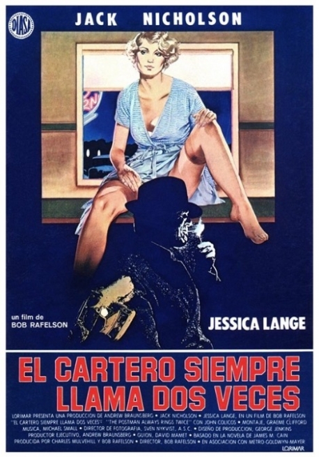 Cartel EL CARTERO SIEMPRE LLAMA DOS VECES