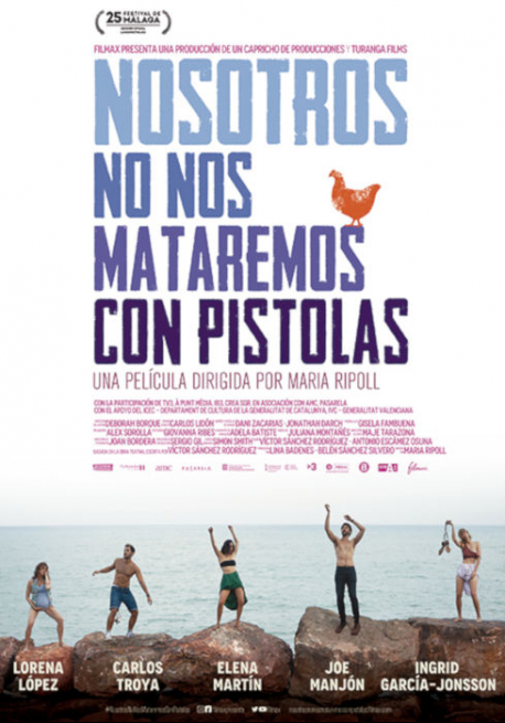 Cartel NOSOTROS NO NOS MATAREMOS CON PISTOLAS