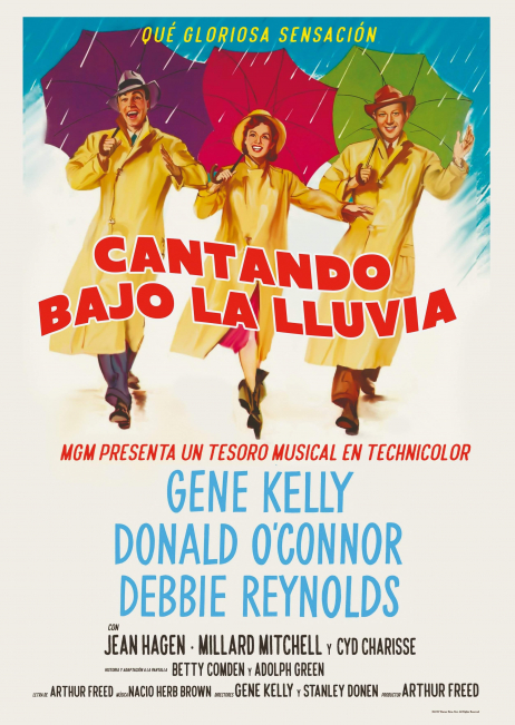 Cartel Cantando bajo la lluvia