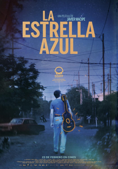 Cartel La estrella azul