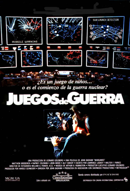 Cartel Juegos de guerra (Ciclo Qué grande es ser friki)