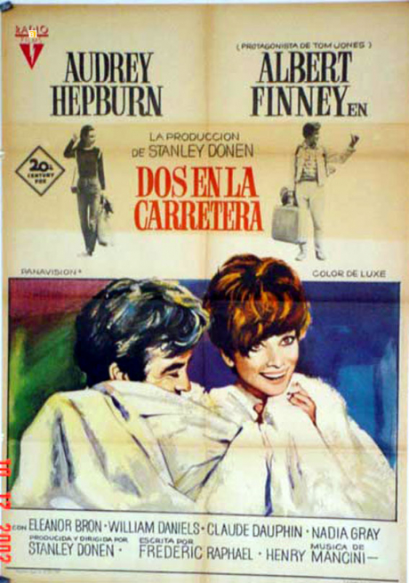 Cartel Dos en la carretera